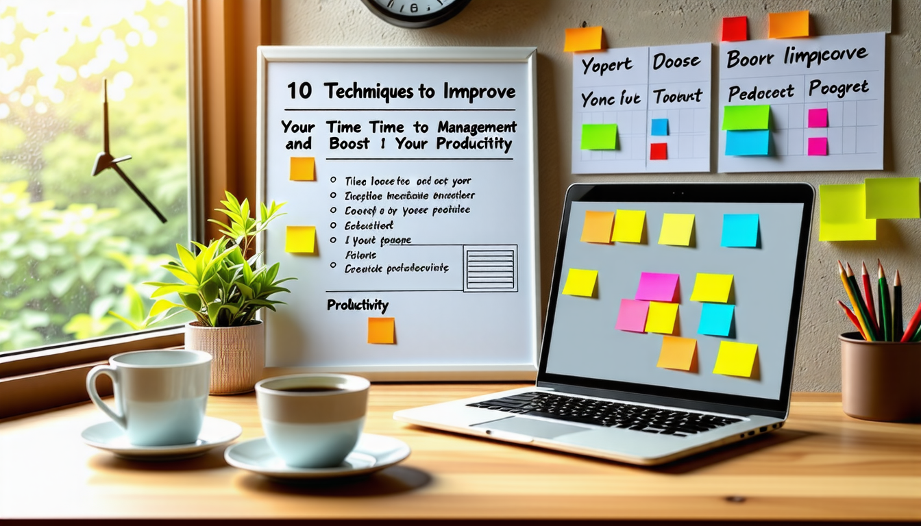 découvrez 10 techniques incontournables pour optimiser votre gestion du temps et booster votre productivité. apprenez à prioriser vos tâches, à éviter les distractions et à organiser votre journée de manière efficace pour atteindre vos objectifs plus rapidement.